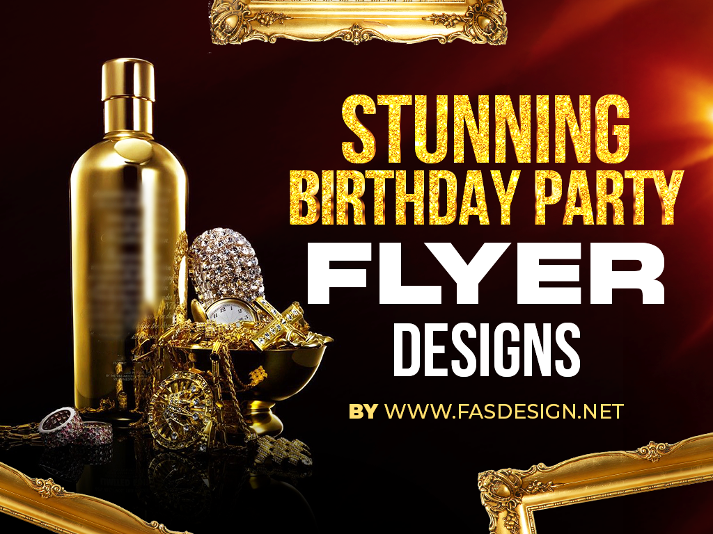 Top Stunning Birthday Party Flyer Designs